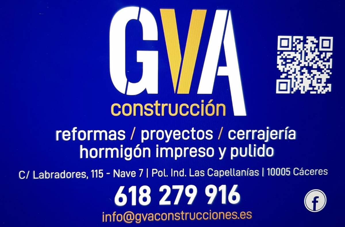 Nuevo Patrocinador GVA REFORMAS Y CONSTRUCCIÓN 