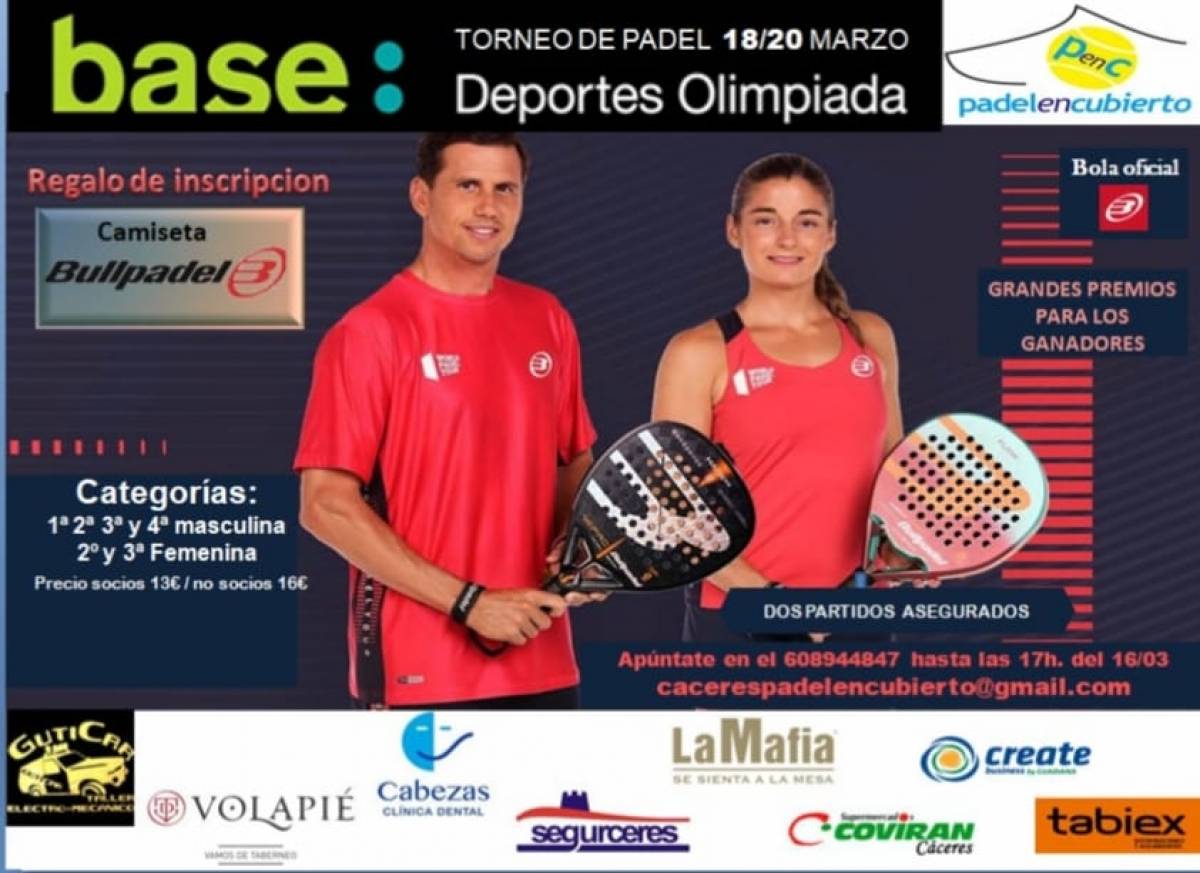 TORNEO BASE DEPORTES OLIMPIADAS DEL 18/3 al 20/3/22