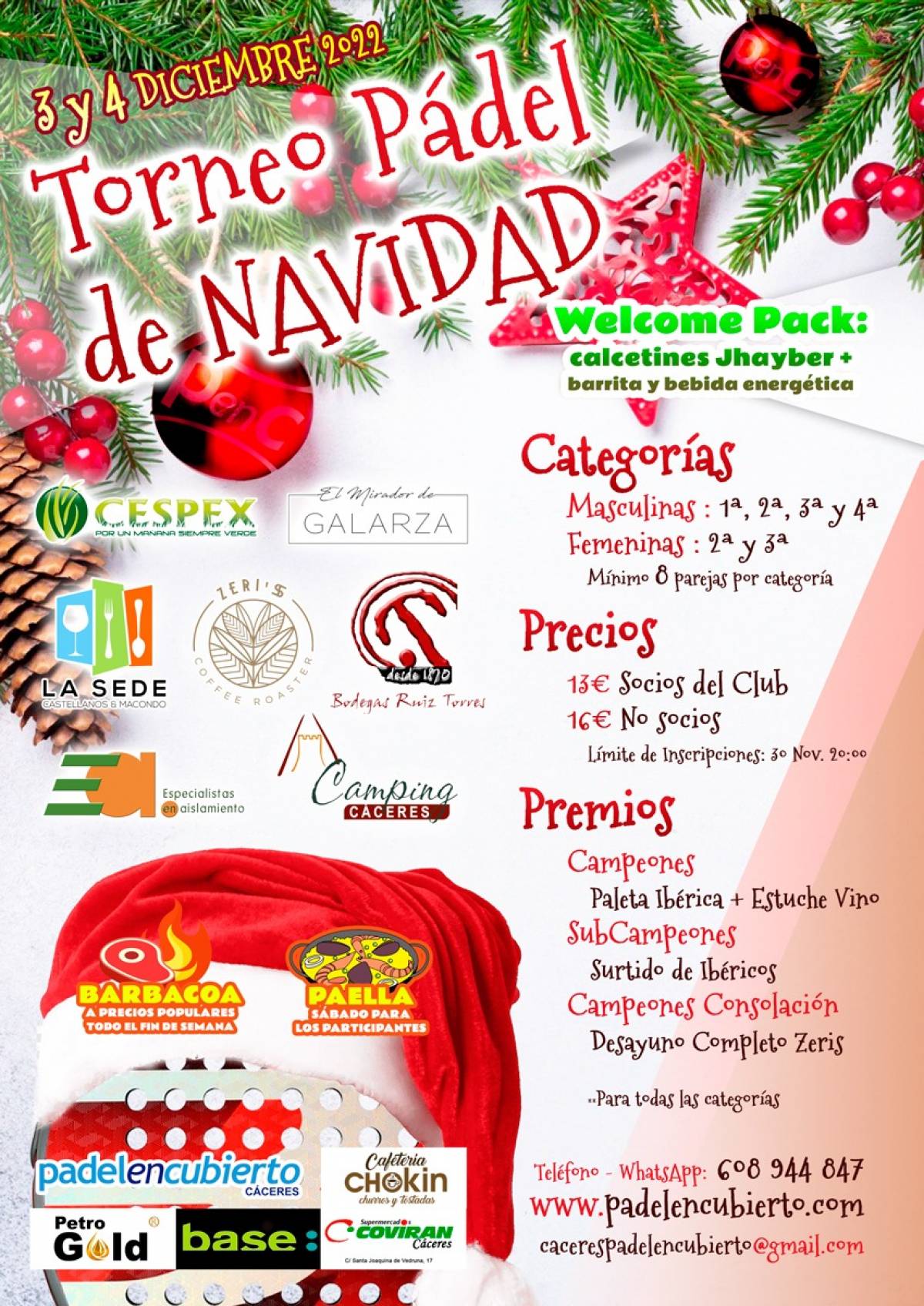 Torneo de Navidad 3-4 de diciembre 