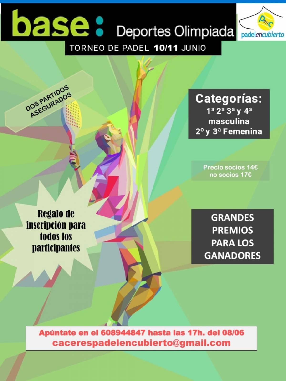 TORNEO BASE DEPORTES OLIMPIADAS 10-11 DE JUNIO