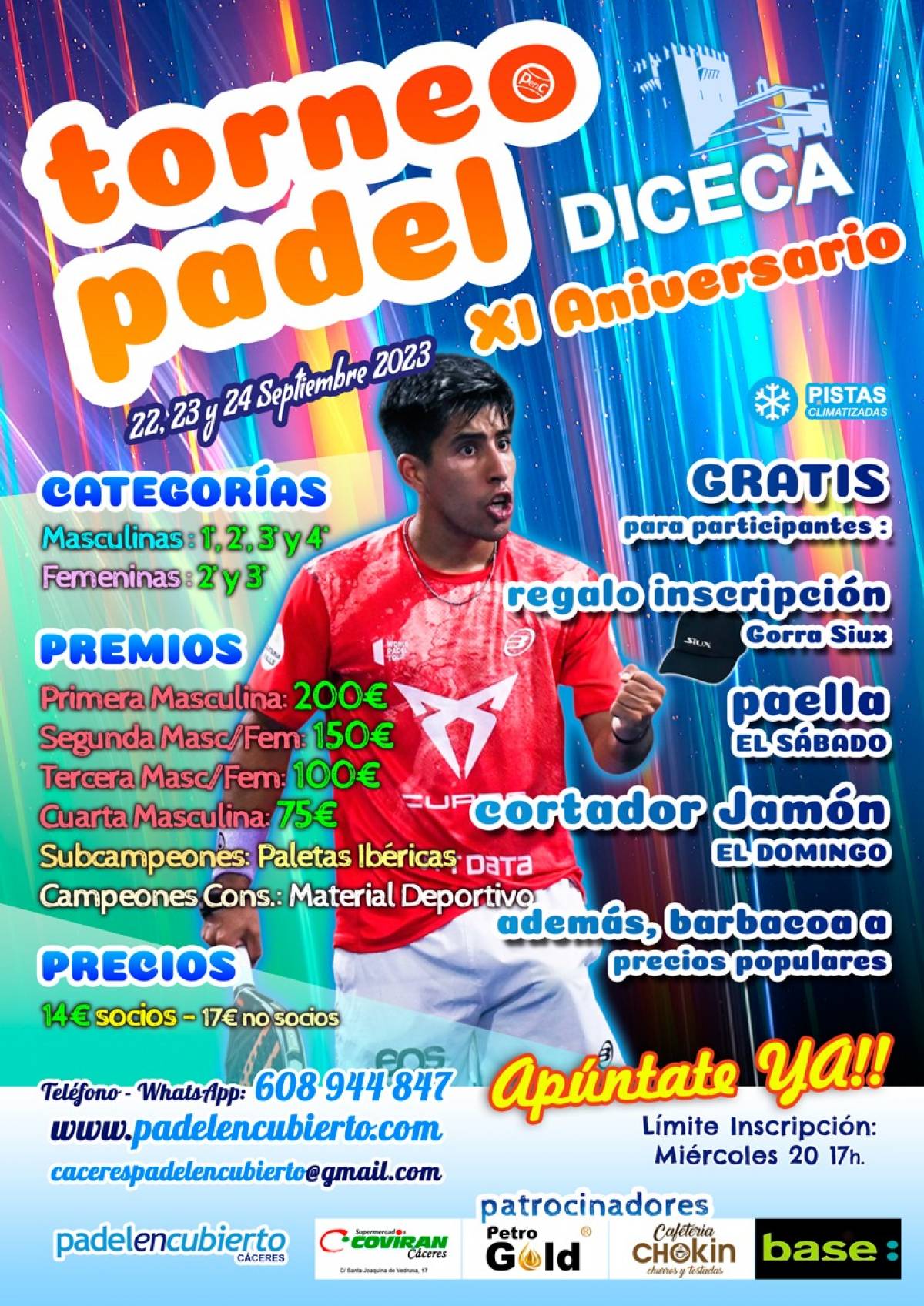 TORNEO 11º ANIVERSARIO PADELENCUBIERTO CACERES 