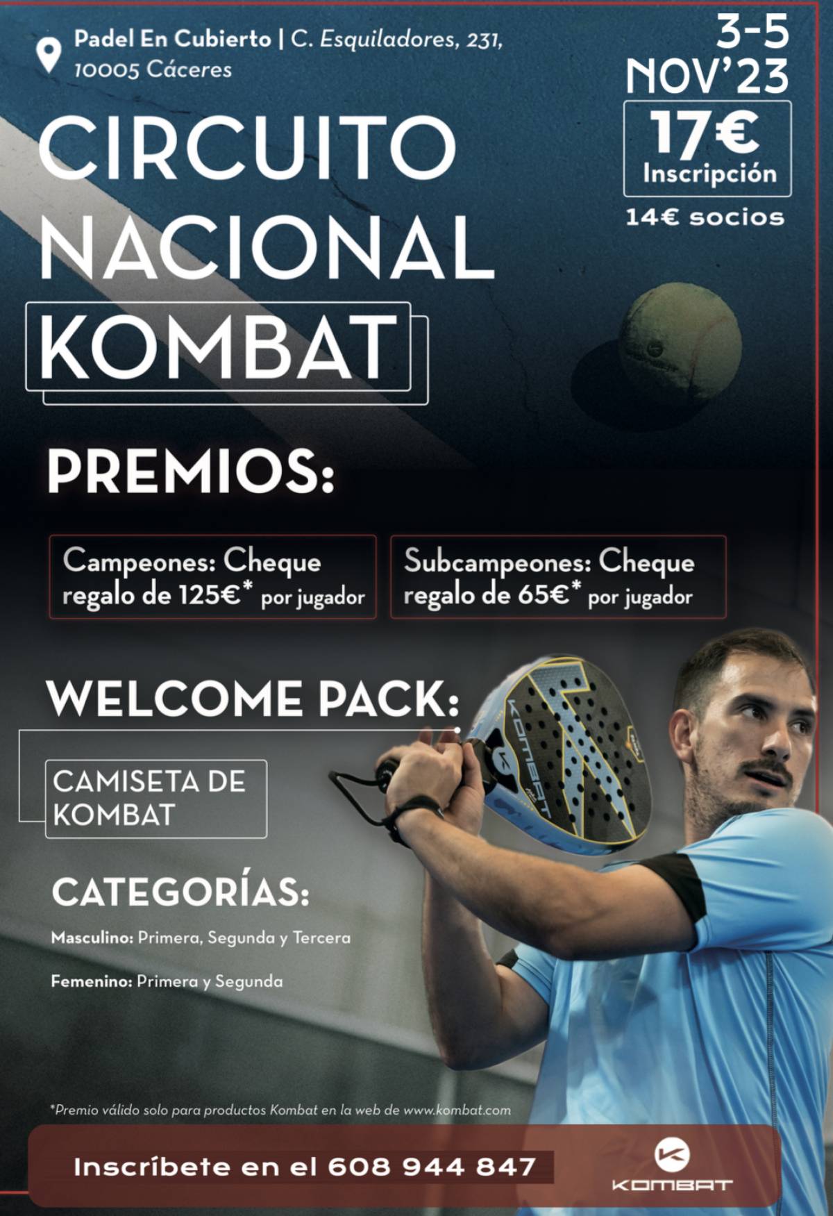 TORNEO CIRCUITO NACIONAL KOMBAT DEL 3 al 5 de Noviembre 