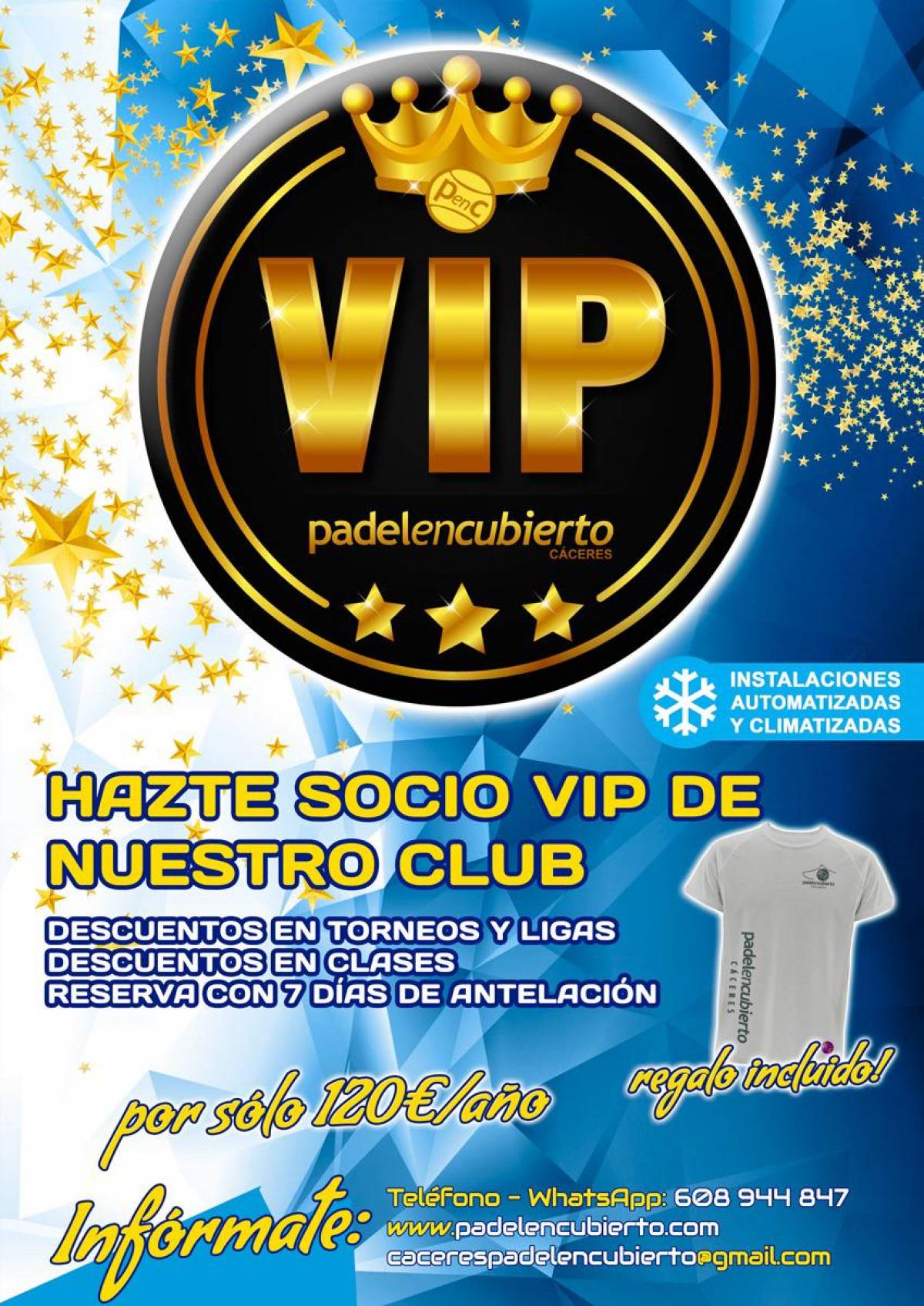 Hazte Soci@  Vip de Padelencubierto Caceres 2025/26